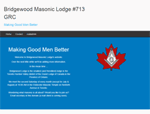 Tablet Screenshot of bridgewoodlodge.com